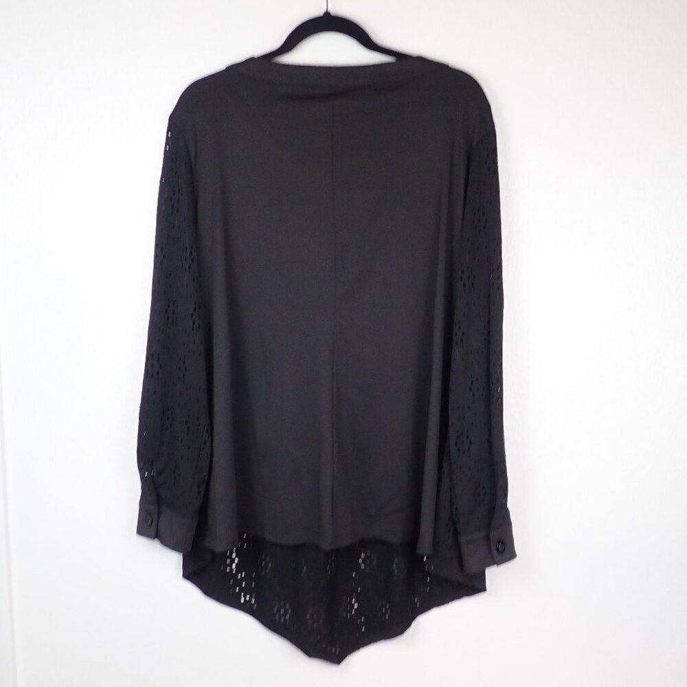 Rosegal Swim Cover Up Women's 3XL Black eyelet Brand New - Picture 8 of 10